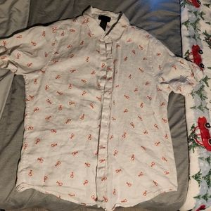 Magaschoni Lobster Print Button Up